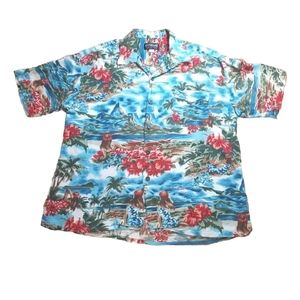 Extreme Collection Hawaiian Shirt Beach Mermaid All Over Print Vintage Adult Lg